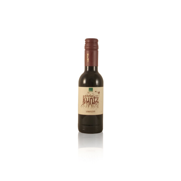 Stefan Kuntz Dornfelder kleine Flasche 250ml Rotwein trocken Pfalz Biowein