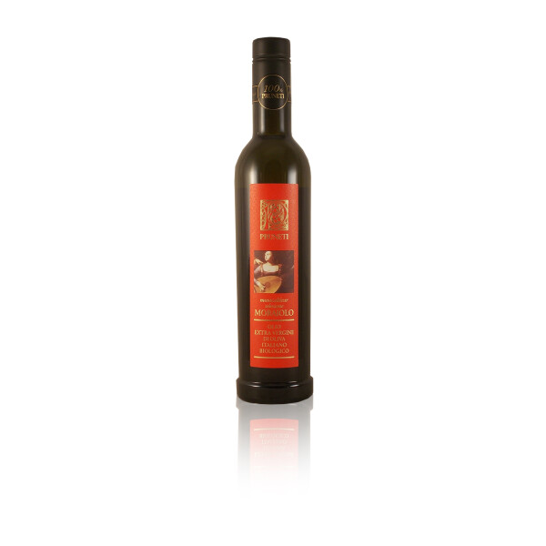 Pruneti Bio Olivenöl MORAIOLO monocultivar extravergine Toscana IGP 0,5l