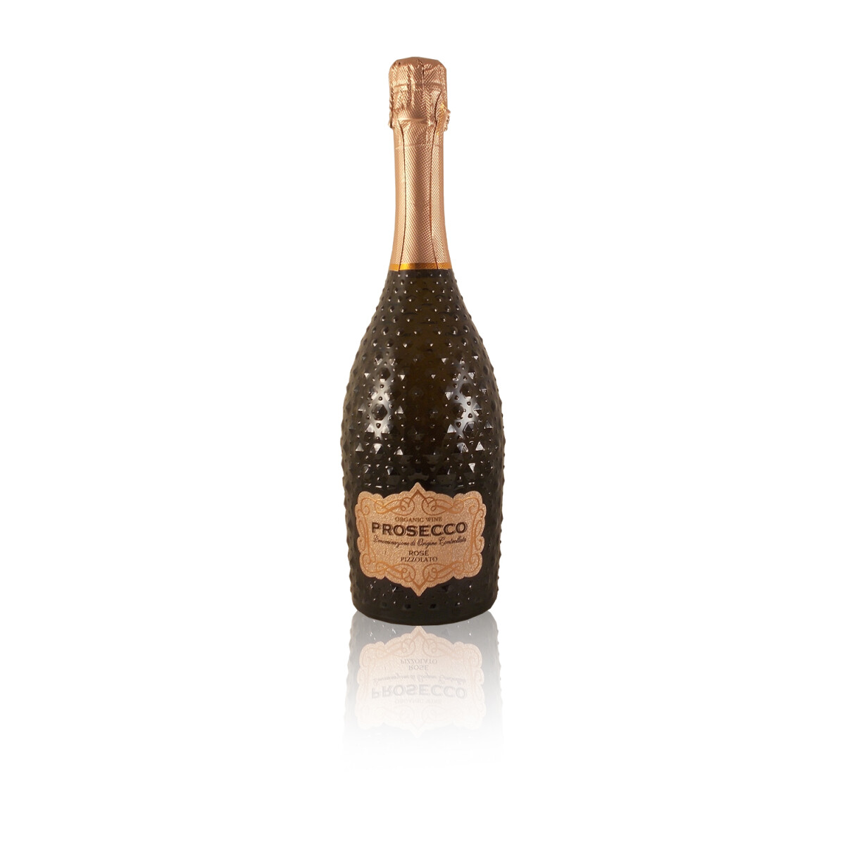Pizzolato Prosecco Rosé DOC Brut Spumante Veneto Italien Glitzerflasche