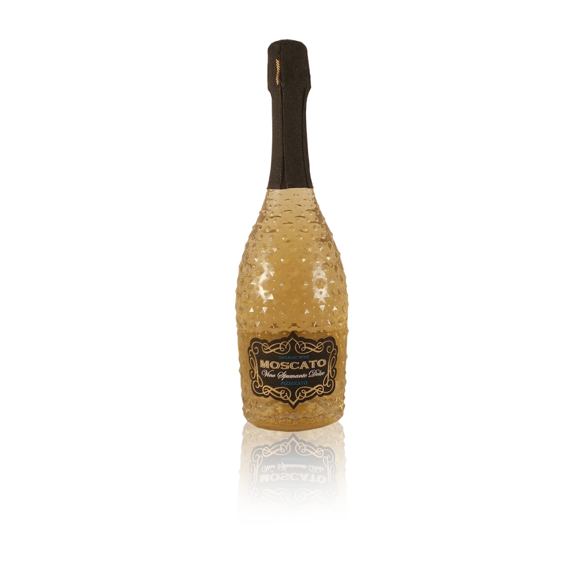 Pizzolato Spumante Moscato Dolce Süß Veneto Italien Glitzerflasche