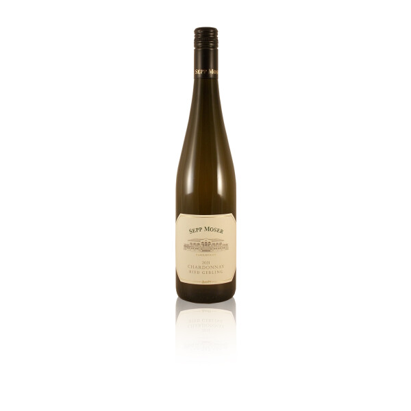 Flasche Schlegelform Sepp Moser Kremstal Chardonnay Lage Gebling Premier Cru Österreichische Traditionsweingüter Biowein Demeter zertifiziert
