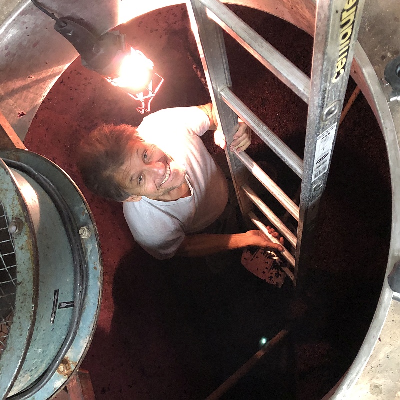 Im Stahltank bei Domaine le Colombier Im Stahltank bei Domaine le Colombier